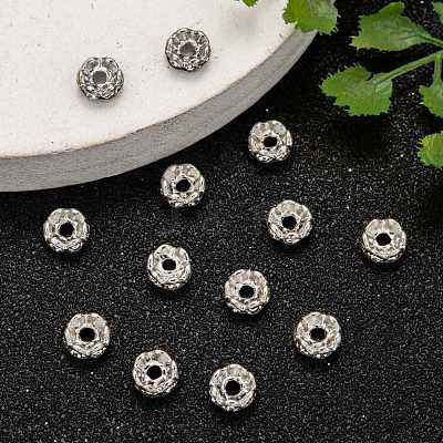 Brass Grade A Crystal Rhinestone Spacer Beads RB-A006-6MM-N-1