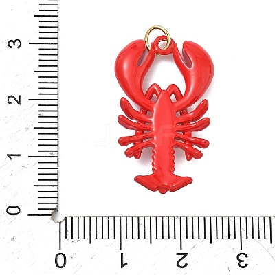 Brass Enamel Pendants KK-G555-20G-02-1