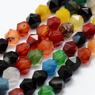 Natural Agate Beads Strands G-K184-04F-1
