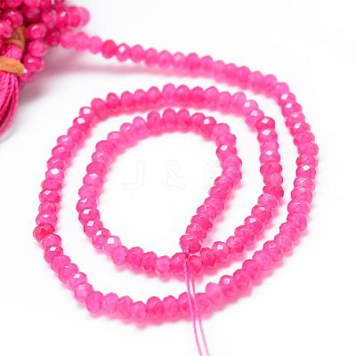 Natural White Jade Bead Strands G-R343-2x4-23-1