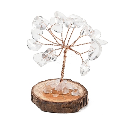 Natural & Synthetic Gemstone Chips Tree of Life Decorations GG-CBAEDF6-01-1