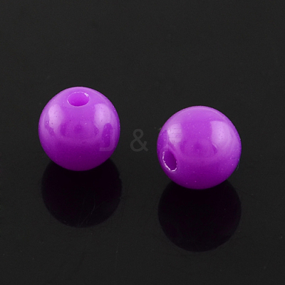 Fluorescent Acrylic Beads MACR-R517-14mm-M-1