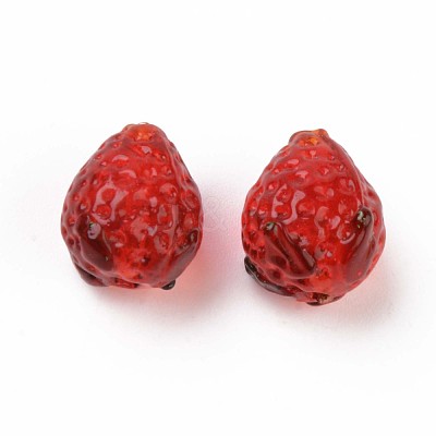 Handmade Bumpy Lampwork Beads LAMP-S194-012-1