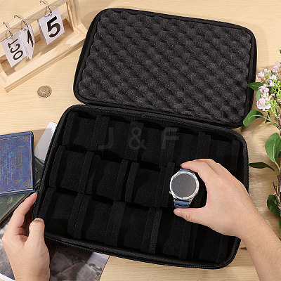15-Slot EVA Watch Organizer Storage Boxes with Handles CON-WH0089-228-1