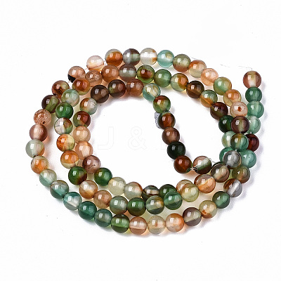 Natural Peacock Agate Beads Strands X-G-S359-234-1