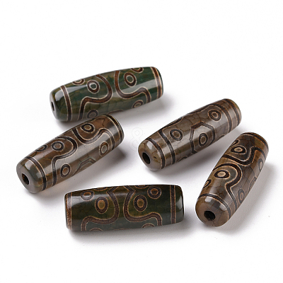 Tibetan Style dZi Beads TDZI-E004-23-1