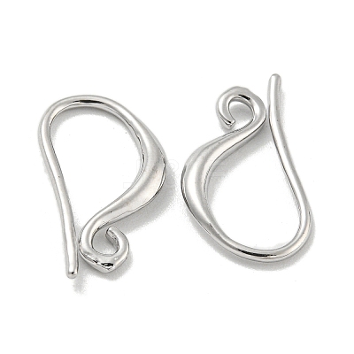 Brass Earring Hooks KK-L075-008P-1