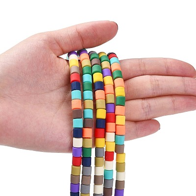 Polymer Clay Bead Strands X-CLAY-T001-C28-1