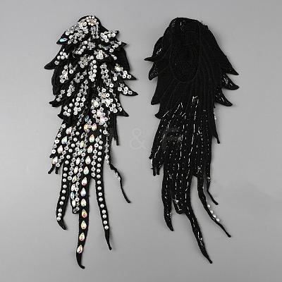 Hand Sewing Multi-Layer Flower Costume Shoulder Appliques PATC-WH0009-07B-1