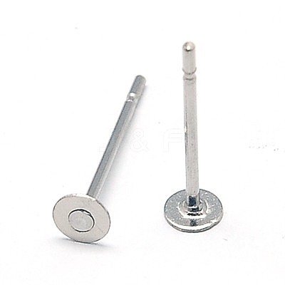 Tarnish Resistant 304 Stainless Steel Stud Earring Findings STAS-E025-8-1