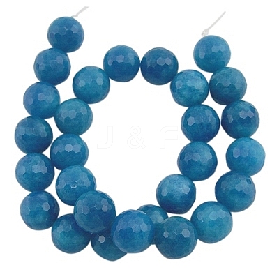 Natural White Jade Gemstone Bead Strands G-D610-6mm-1