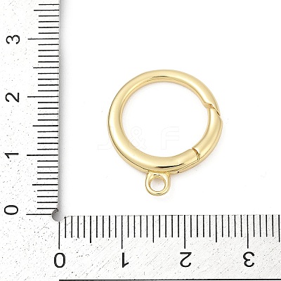 Brass Spring Gate Rings KK-U062-50G-1