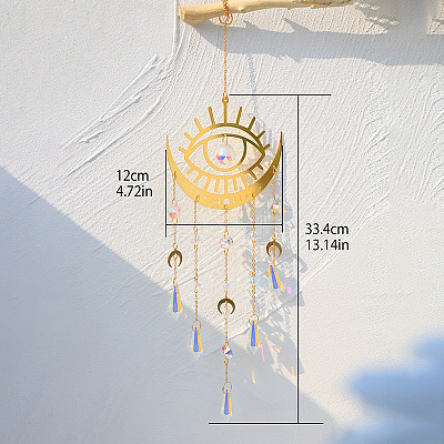 Alloy Evil Eye Pendant Decorations PW-WG26991-01-1