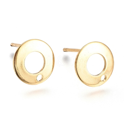 201 Stainless Steel Stud Earring Findings STAS-K212-04G-1
