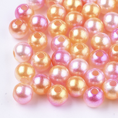 Acrylic Imitation Pearl Beads MACR-N001-01C-1