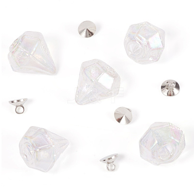 DIY Diamond Glass Bottles Pendants Making Kits DIY-TA0012-40B-1