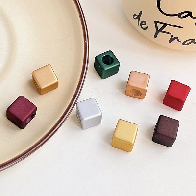 Opaque Acrylic European Beads OACR-E025-11-1