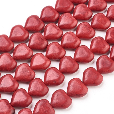 Synthetic Howlite Beads X-TURQ-17X18-118-1