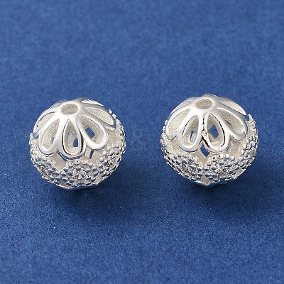 Rack Plating Brass Pave Cubic Zirconia Beads KK-M285-32A-S-1