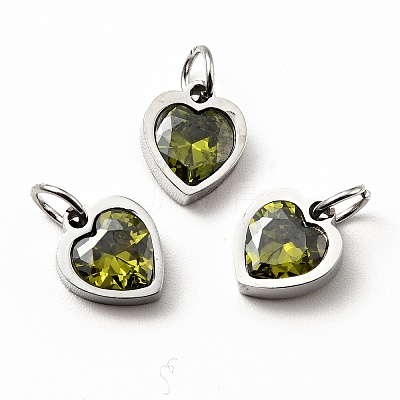 304 Stainless Steel Pendants STAS-D189-06P-04-1