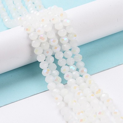 Electroplate Glass Beads Strands EGLA-A044-J6mm-L05-1