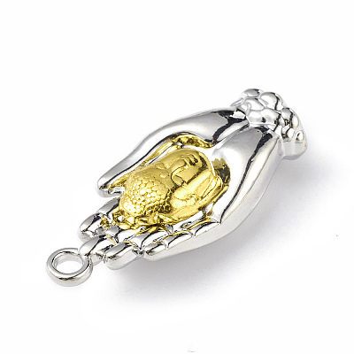 Two Tone Alloy Pendants PALLOY-M206-13P-1