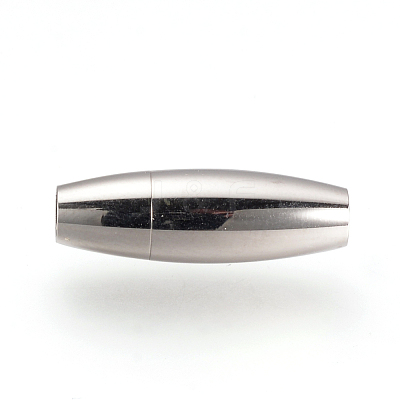 Tarnish Resistant 304 Stainless Steel Magnetic Clasps with Glue-in Ends STAS-Q211-31A-1