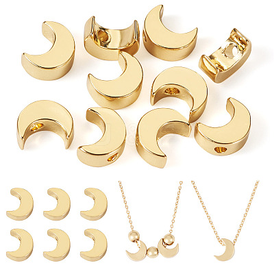 10Pcs Brass Beads KK-TA0001-72G-1