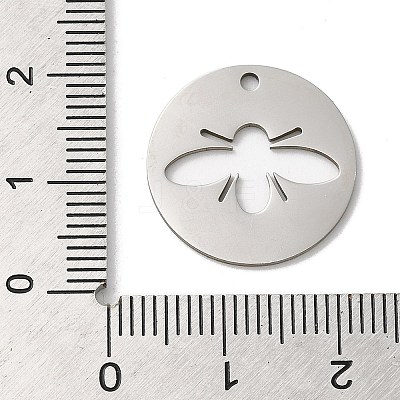 Non-Tarnish 201 Stainless Steel Pendants STAS-E206-02P-01-1