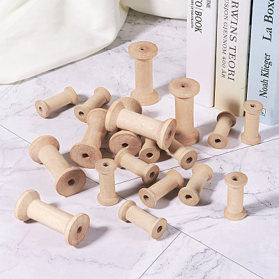 Solid Wood Sewing Embroidery Thread Spool ODIS-TA0001-03-1