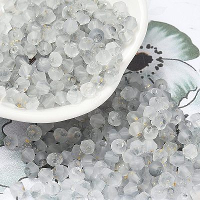 Frosted Glass Beads FGLA-D300-01H-1