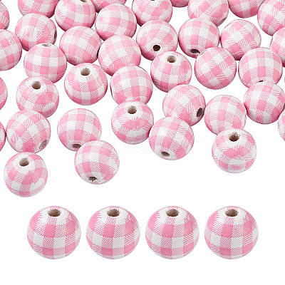 Natural Wooden Beads WOOD-TAC0010-05D-1