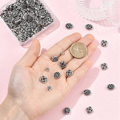 180Pcs 6 Styles Alloy Beads FIND-YW0010-61-1