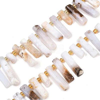 Natural White African Opal  Beads Strands G-F829-A02-01-1