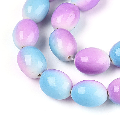 Spray Painted Synthetic Turquoise Beads Strands TURQ-T004-15B-1