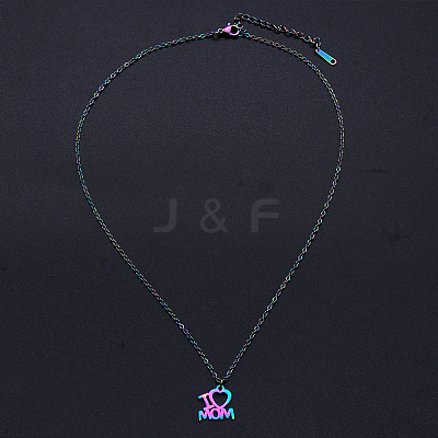 201 Stainless Steel Pendants Necklaces NJEW-S105-JN636-1