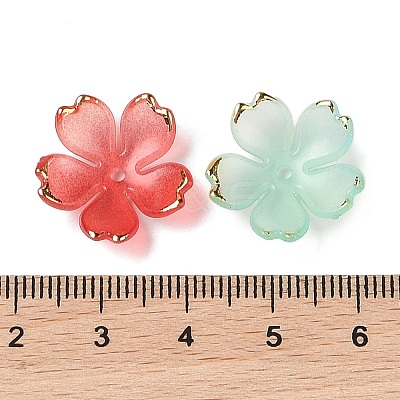 Acrylic Bead Caps X-OACR-H119-01-1