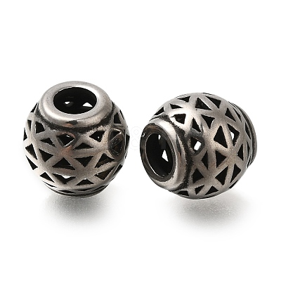 304 Stainless Steel European Beads STAS-D191-05Q-AS-1