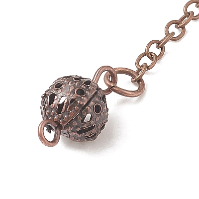 Brass Bullet Dowsing Pendulum Pendants HJEW-G020-02-1