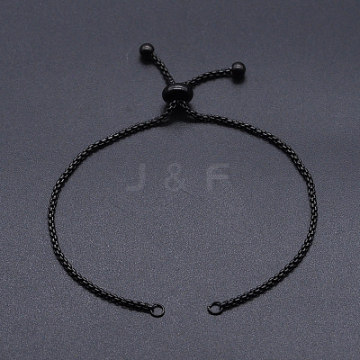 Adjustable 201 Stainless Steel Slider Bracelets Making STAS-S105-JN646-4-1