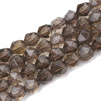 Natural Smoky Quartz Beads Strands G-S332-6mm-011-1