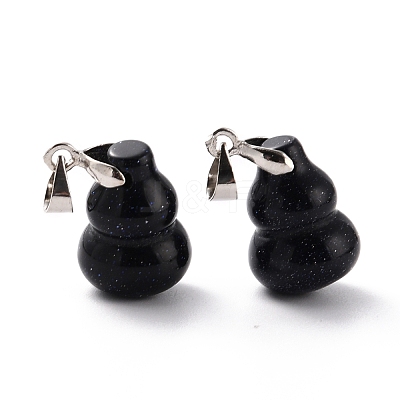 Synthetic Blue Goldstone Pendants G-G846-01J-1