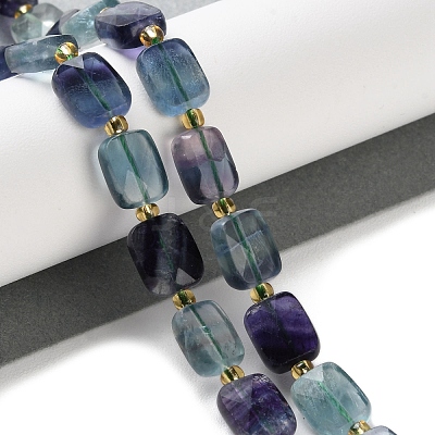 Natural Colorful Fluorite Beads Strands G-H061-A11-01-1