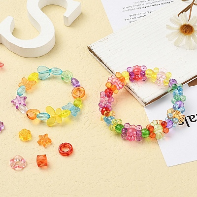 476Pcs 24 Style Transparent Acrylic Beads TACR-YW0001-28-1