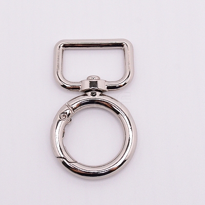 Zinc Alloy Swivel Clasps PALLOY-WH0071-02P-1