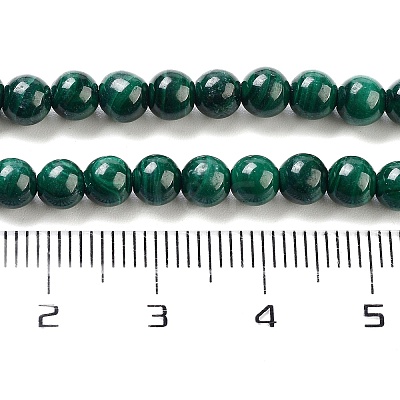 Natural Malachite Beads Strands X-G-I001-4mm-01-1