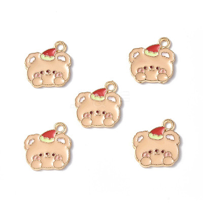 Alloy Enamel Pendants PALLOY-F288-04A-1