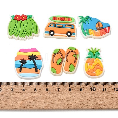 Hawaii Theme PVC Plastic Cabochons PL-CBAEA65-01-1