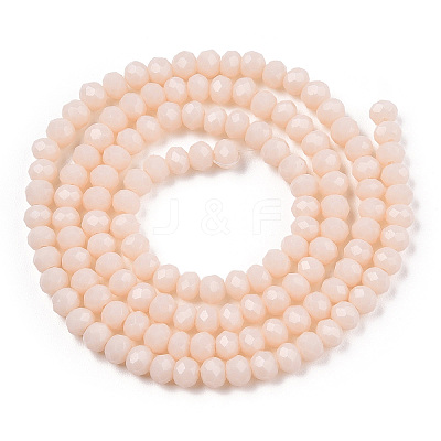 Opaque Solid Color Glass Beads Strands EGLA-A034-P8mm-D17-1