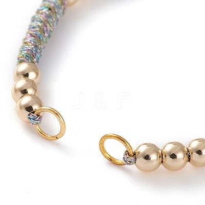 Adjustable Polyester Braided Cord Bracelet Making AJEW-JB00892-07-1